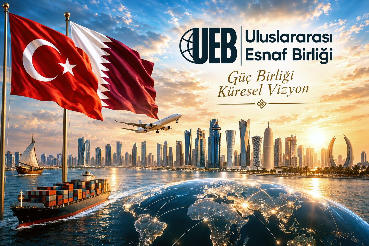 Uluslararası Esnaf Birliği UEB Türkiye Katar küresel ticaret ve iş birliği